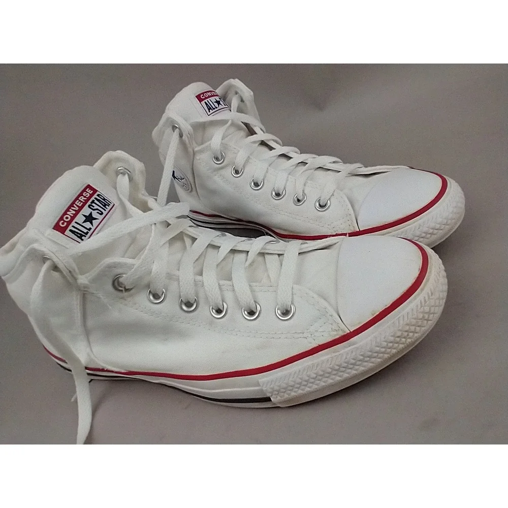 Converse Chuck Taylor All Star Madison Mid White Canvas Sneakers  Mens 10.5 - Picture 14 of 15